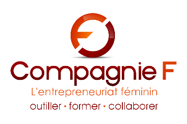 Logo de Compagnie-F, entrepreneurship pour femmes. 