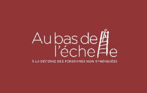 Logo de Au bas de l'échelle. 