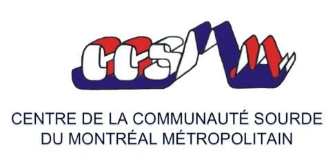 Logo de Centre de la communauté sourde du Montréal Métropolitain.