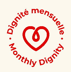 Logo de Dignité mensuelle. 